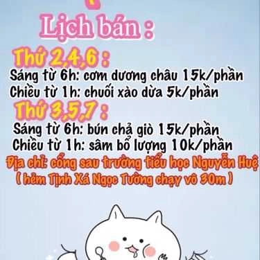 Thực đơn- Bếp Bà 10 - Các Món Ăn Vặt