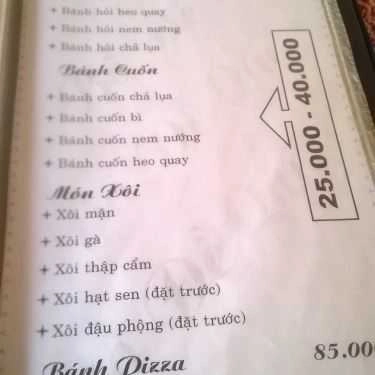 Thực đơn- Quán Ăn Bồ Đề Quán - Ẩm Thực Chay