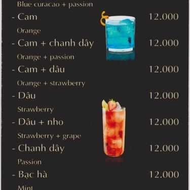 Thực đơn- Hạt Cafe