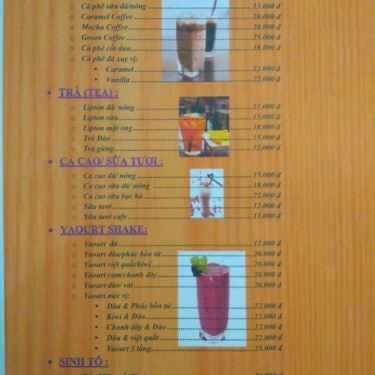 Thực đơn- Candy Coffee