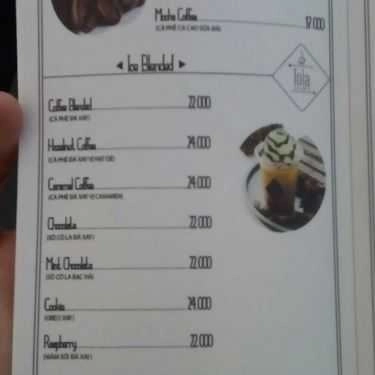 Thực đơn- Tola Coffee & Tea - Nam Kỳ Khởi Nghĩa