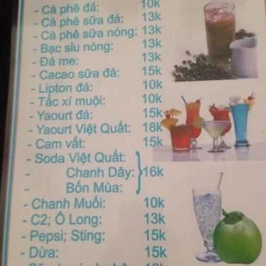 Thực đơn- MOCA Coffee - Cà Phê Hạt Rang Xay