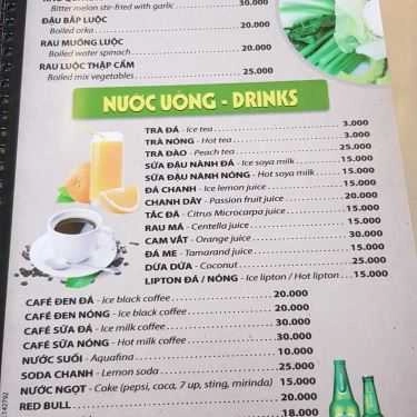 Thực đơn- Quán Ăn Cơm Tấm Kiều Giang