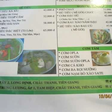 Thực đơn- Quán Ăn Điểm Dừng Chân Huy Long