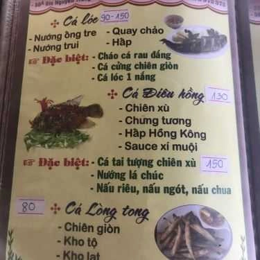 Thực đơn- Nhà Hàng Đồng Nam - Quán Ăn Sân Vườn