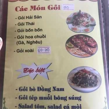 Thực đơn- Nhà Hàng Đồng Nam - Quán Ăn Sân Vườn