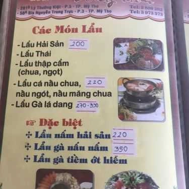 Thực đơn- Nhà Hàng Đồng Nam - Quán Ăn Sân Vườn