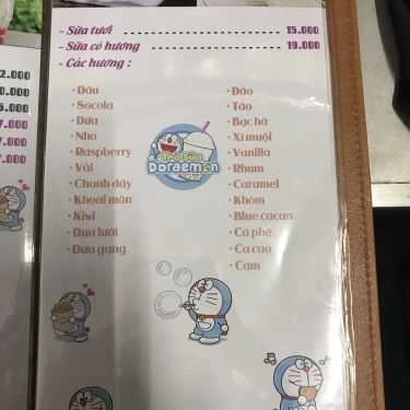 Thực đơn- Cafe Doraemon - Trà Sữa, Mì Cay & Ăn Vặt