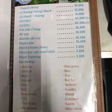 Thực đơn- Cafe Doraemon - Trà Sữa, Mì Cay & Ăn Vặt