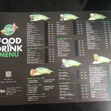 Thực đơn- Effoc Cafe - Nam Kỳ Khởi Nghĩa