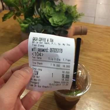 Thực đơn- Gaia Coffee & Tea