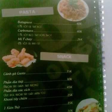 Thực đơn- Cafe Gusto - Kem Gelato