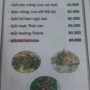 Thực đơn- Quán Ăn Hải Sản Hoàng Thành - Tết Mậu Thân