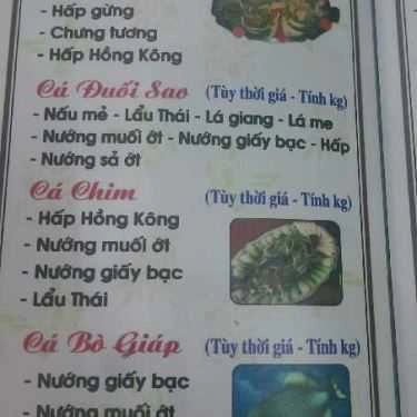 Thực đơn- Quán Ăn Hải Sản Hoàng Thành - Tết Mậu Thân