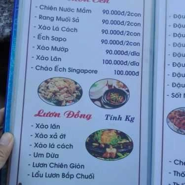 Thực đơn- Quán Ăn Hoàng Thành - Quán Hải Sản Sân Vườn