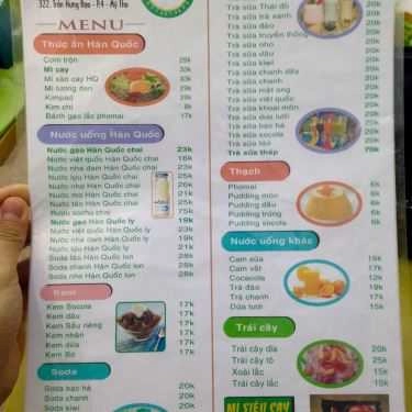 Thực đơn- Cafe Luny Drinks & Foods