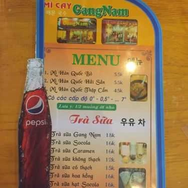 Thực đơn- Quán Ăn Mì Cay GangNam