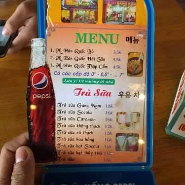 Thực đơn- Quán Ăn Mì Cay GangNam