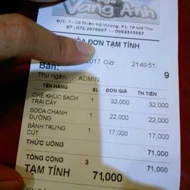 Thực đơn- Ngõ Vàng Anh - Quán Ăn Vặt