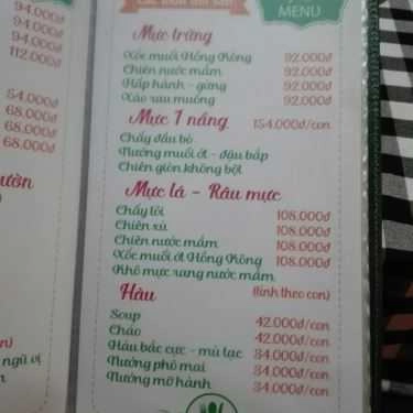 Thực đơn- Nhà Hàng Ẩm Thực 284