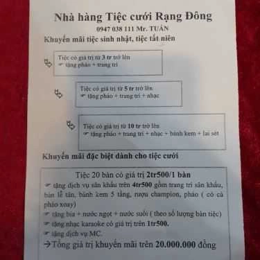 Tổng hợp- Nhà Hàng Rạng Đông - Món Ăn Gia Đình