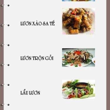 Thực đơn- Nhà Hàng Rạng Đông - Món Ăn Gia Đình