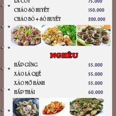 Thực đơn- Nhà Hàng Rạng Đông - Món Ăn Gia Đình