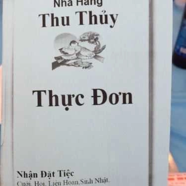 Thực đơn- Nhà Hàng Tiệc Cưới Thu Thủy