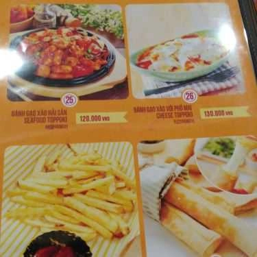 Thực đơn- Nhà Hàng Papas' Chicken & Pizza
