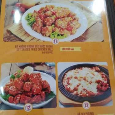 Thực đơn- Nhà Hàng Papas' Chicken & Pizza