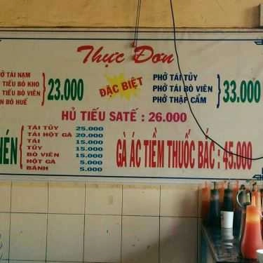Thực đơn- Quán Ăn Phở Quốc Tế