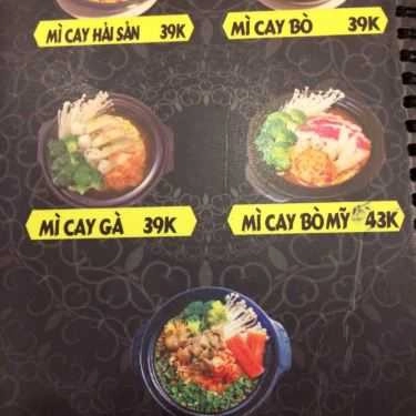 Thực đơn- Quán Ăn Quán 908 - Mì Cay Hàn Quốc