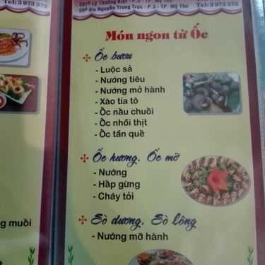 Thực đơn- Đồng Nam 2 - Quán Ăn Gia Đình