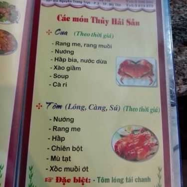 Thực đơn- Đồng Nam 2 - Quán Ăn Gia Đình
