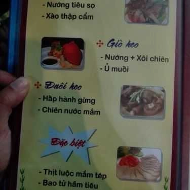 Thực đơn- Đồng Nam 2 - Quán Ăn Gia Đình