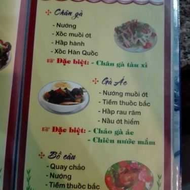 Thực đơn- Đồng Nam 2 - Quán Ăn Gia Đình