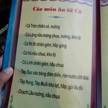 Thực đơn- Đồng Nam 2 - Quán Ăn Gia Đình