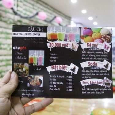 Thực đơn- Cậu Chủ Milktea - Cakes & Coffee