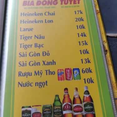 Thực đơn- Quán Ăn Quán Nướng 51 - Bia & Món Nướng