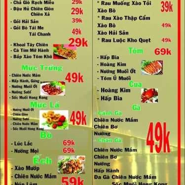 Thực đơn- Rạch Miễu - Quán Nhậu Bình Dân