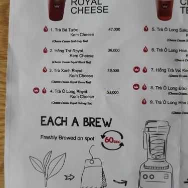 Thực đơn- Cafe Royaltea Mỹ Tho