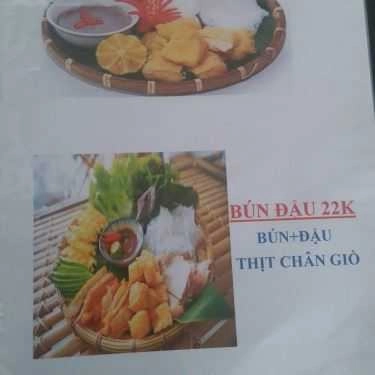 Thực đơn- Quán Ăn Thằng Bờm - Bún Đậu Mắm Tôm