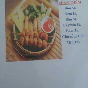 Thực đơn- Quán Ăn Thằng Bờm - Bún Đậu Mắm Tôm