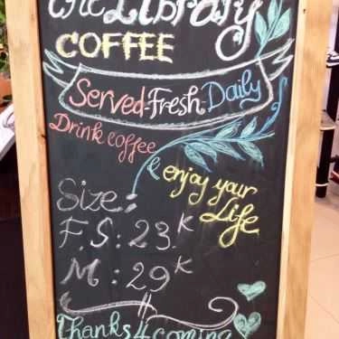 Thực đơn- The Library Coffee