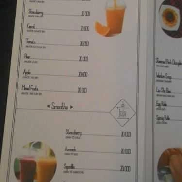 Thực đơn- Tola Coffee & Tea - Nam Kỳ Khởi Nghĩa