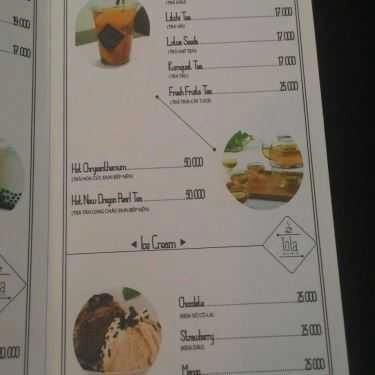 Thực đơn- Tola Coffee & Tea - Nam Kỳ Khởi Nghĩa