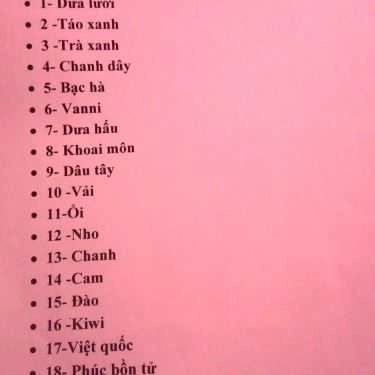 Thực đơn- Ty Ty Trà Sữa & Cafe