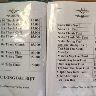 Thực đơn- Cafe Trà Sữa 99