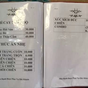 Thực đơn- Cafe Trà Sữa 99