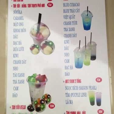 Thực đơn- Cafe Trà Sữa Bella